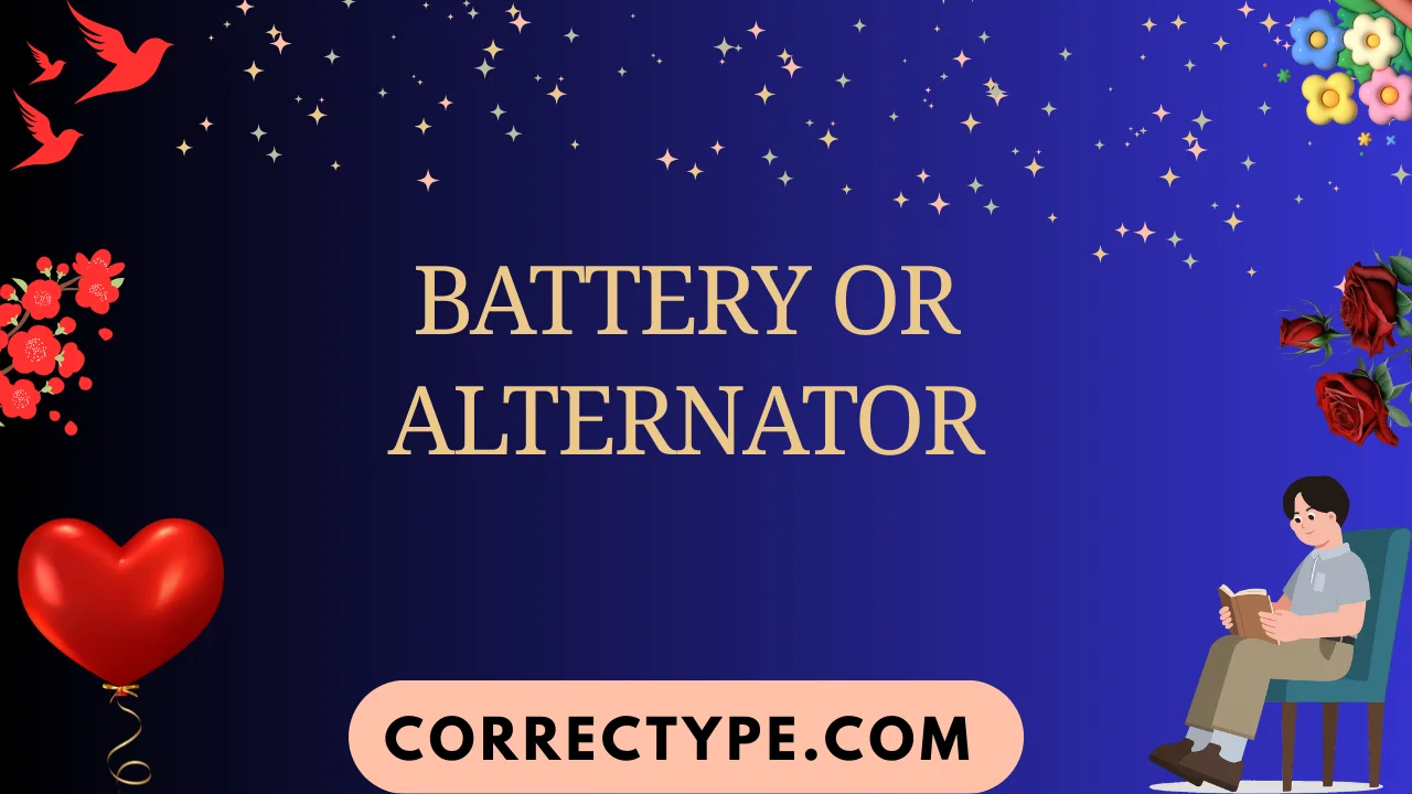 battery or alternator