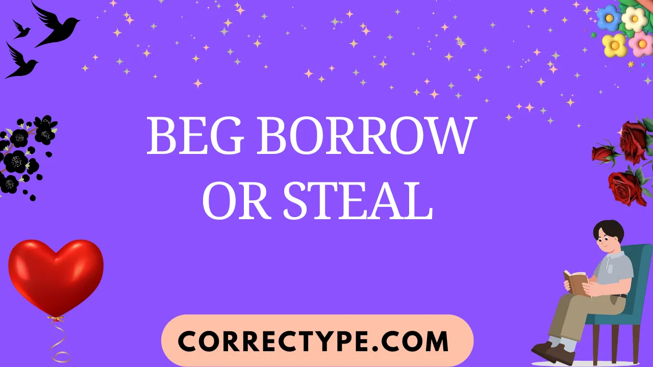 beg borrow or steal