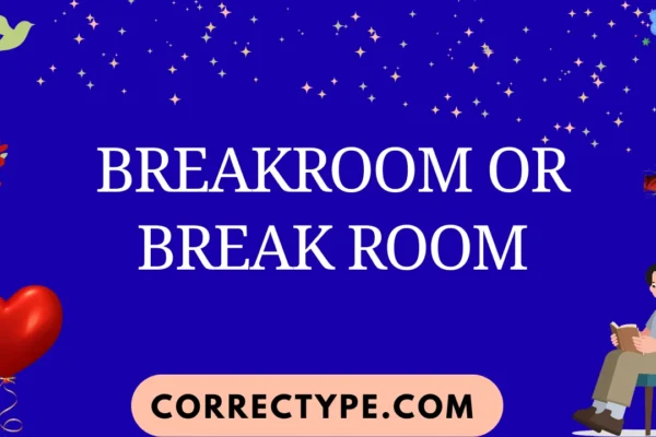 breakroom or break room