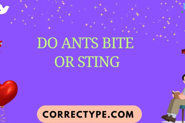 do ants bite or sting