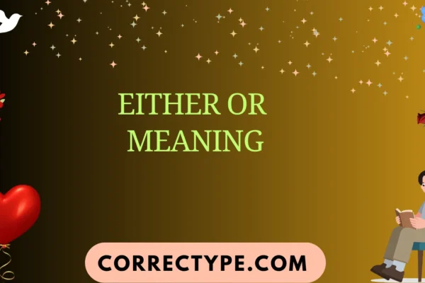 either or meaning