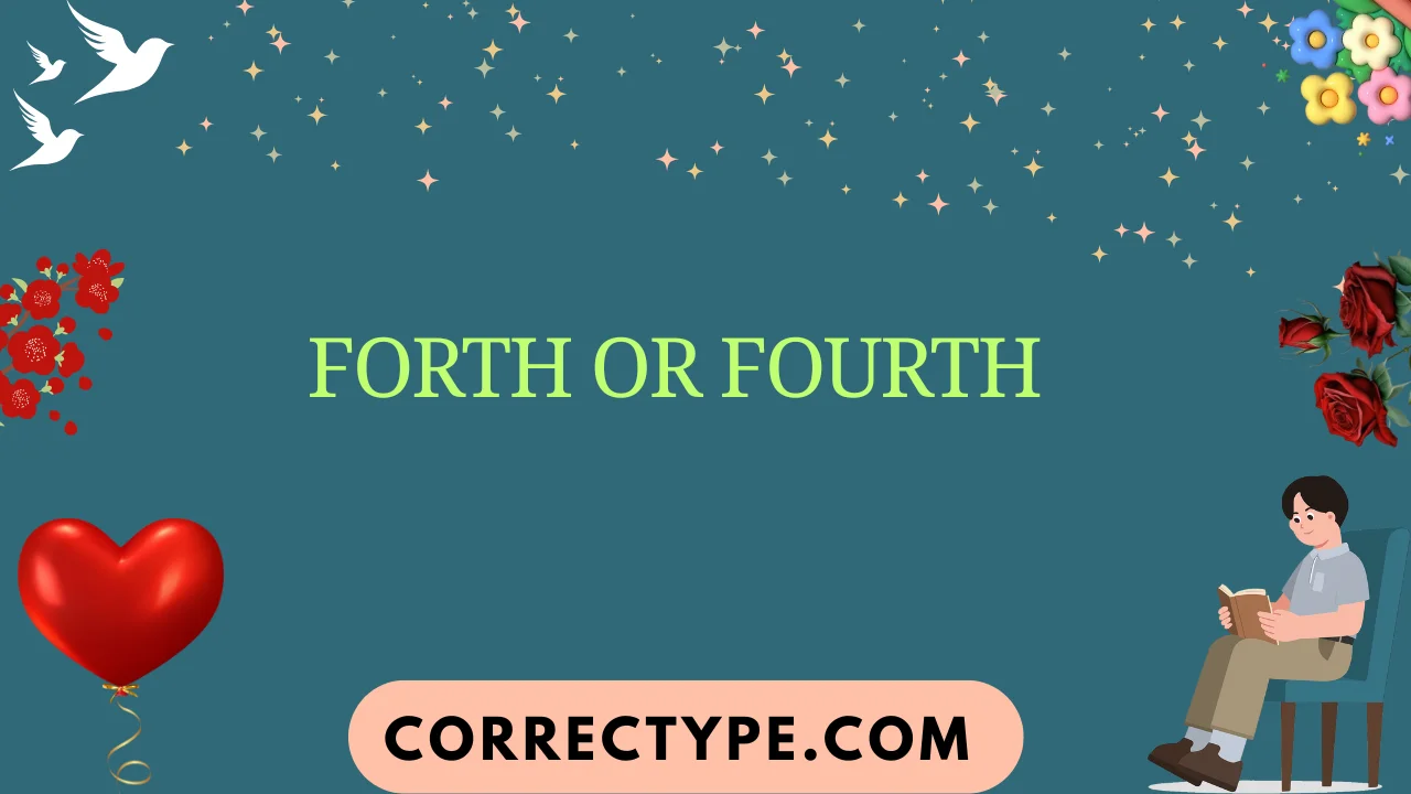 forth or fourth