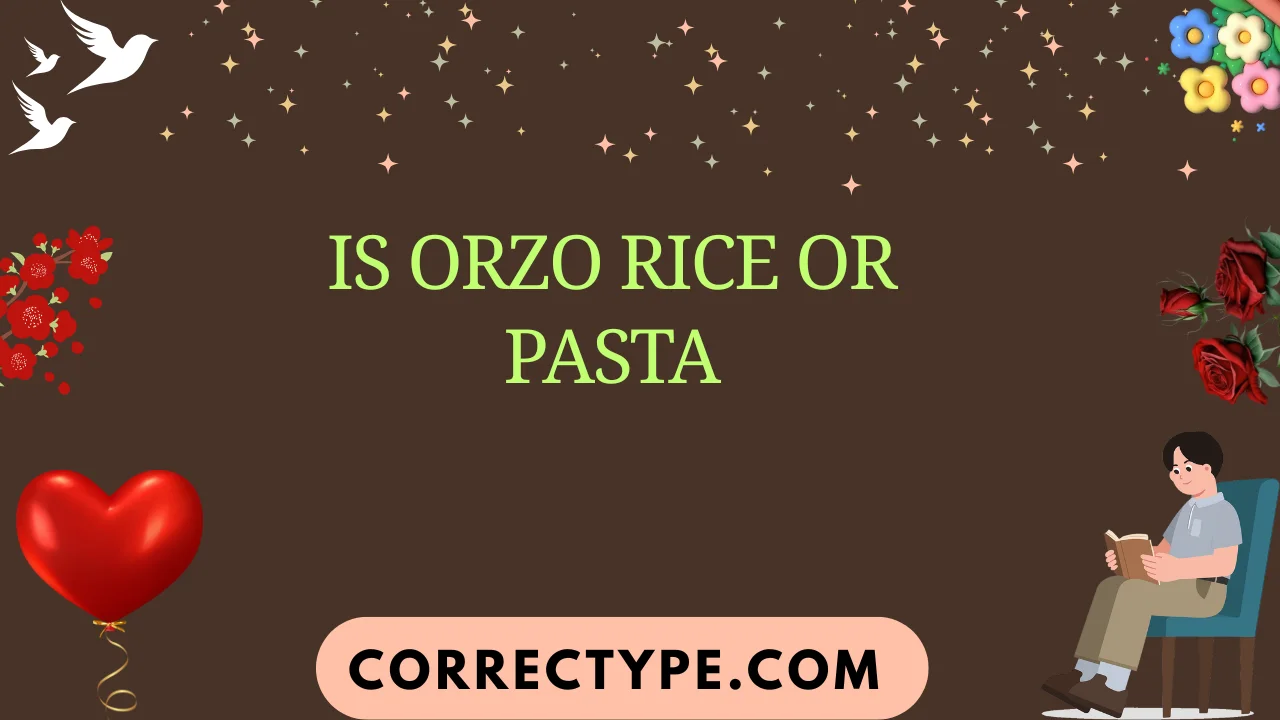 is orzo rice or pasta