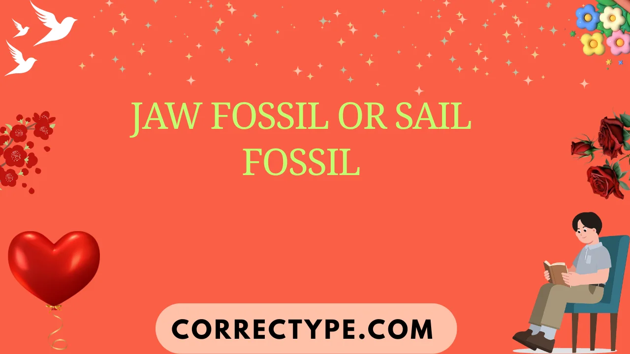 jaw fossil or sail fossil