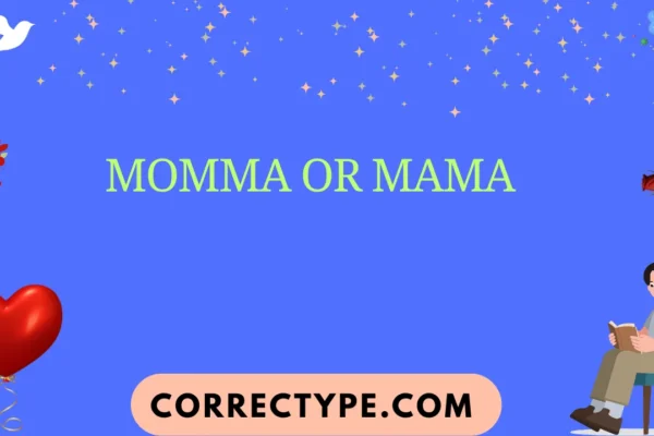 momma or mama