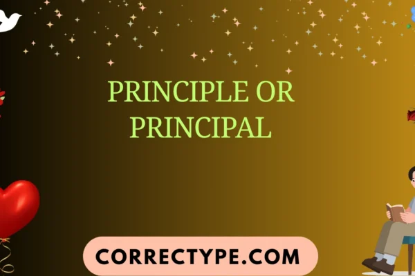 principle or principal