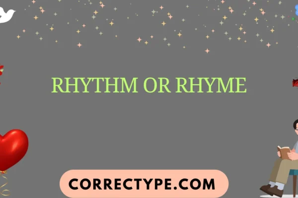 rhythm or rhyme