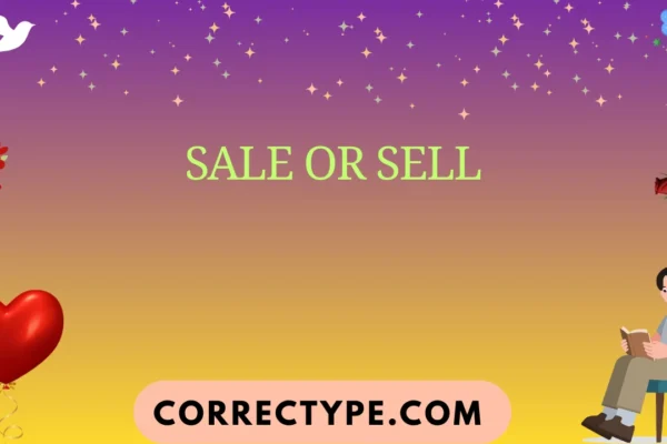 sale or sell