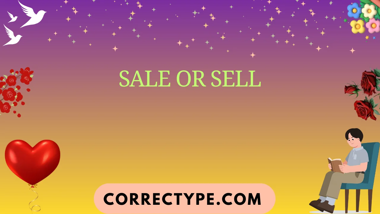 sale or sell