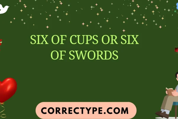six of cups or six of swords