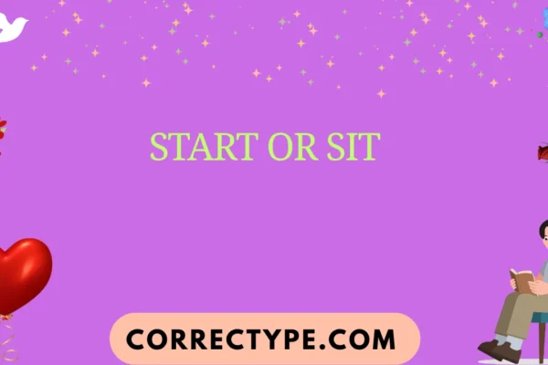 start or sit