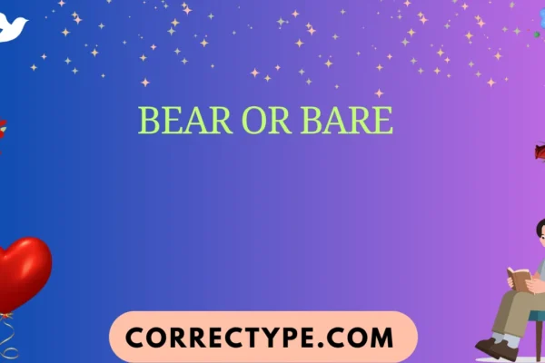 bear or bare