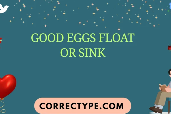good eggs float or sink