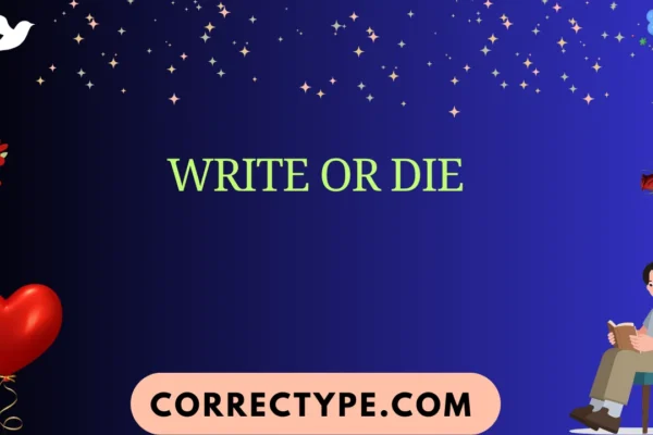 write or die